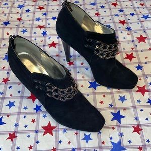 Calvin Klein Black Sabella Suede Heels Size 8.5